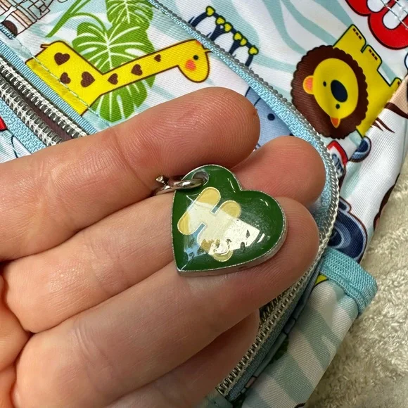 Harajuku Lovers Cartoon Print Bag with Pink Interior - Picture 3 of 8